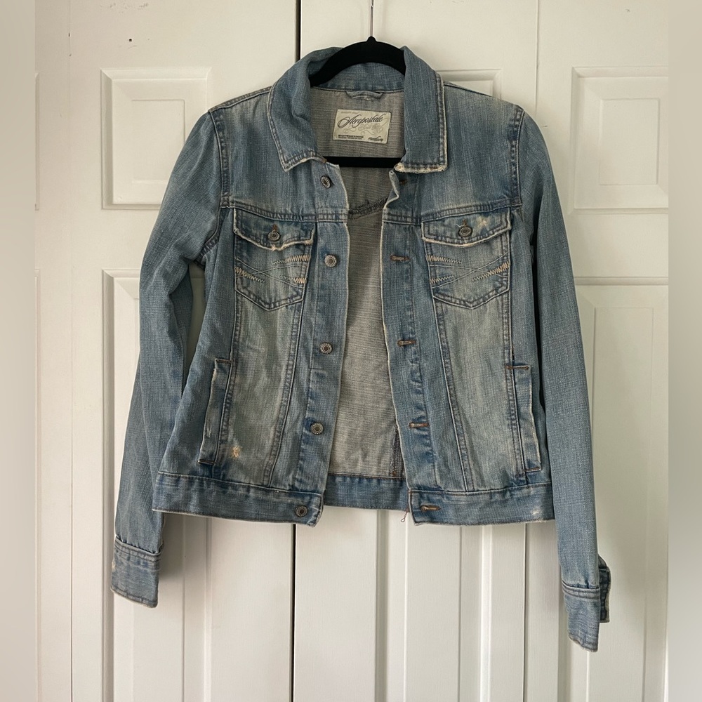 Aeropostale medium Distressed denim jacket